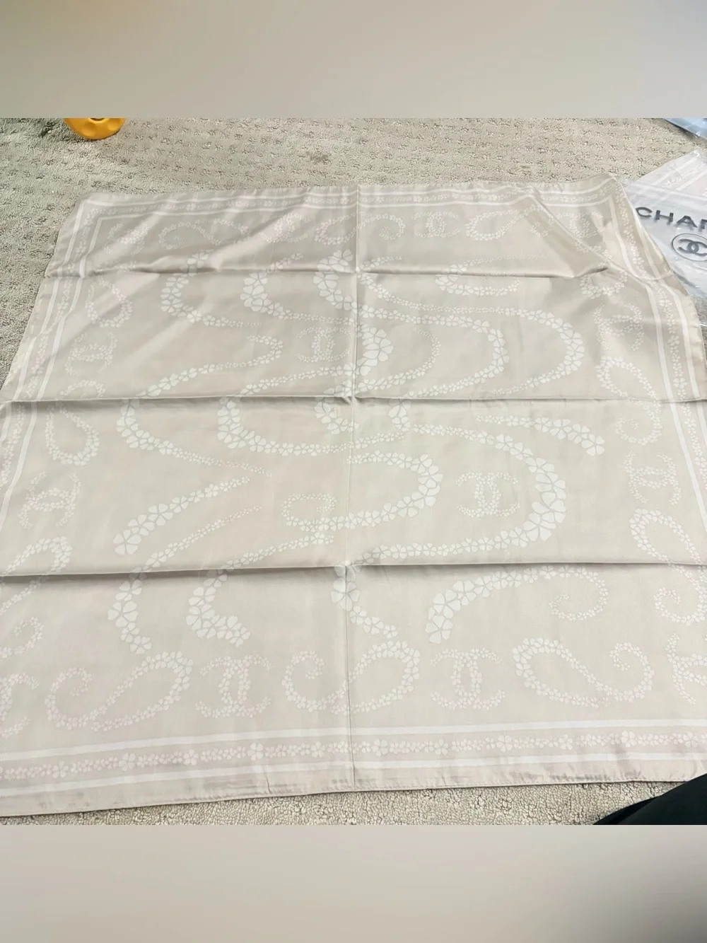 Chanel luxury vibes silky scarf 35x35‼️LAST ONE LEFT